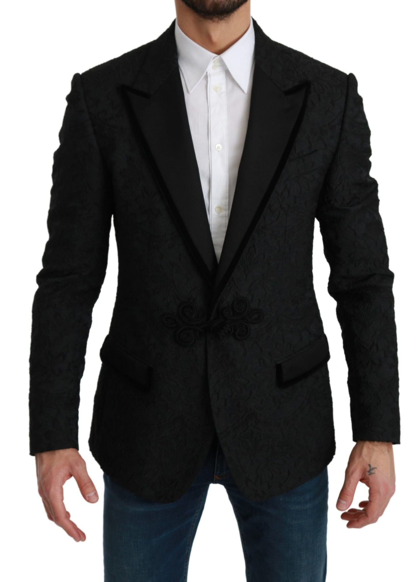 Schwarzer Torero Slim Fit Jacke Blazer Jacke