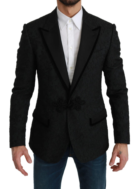 Schwarzer Torero Slim Fit Jacke Blazer Jacke