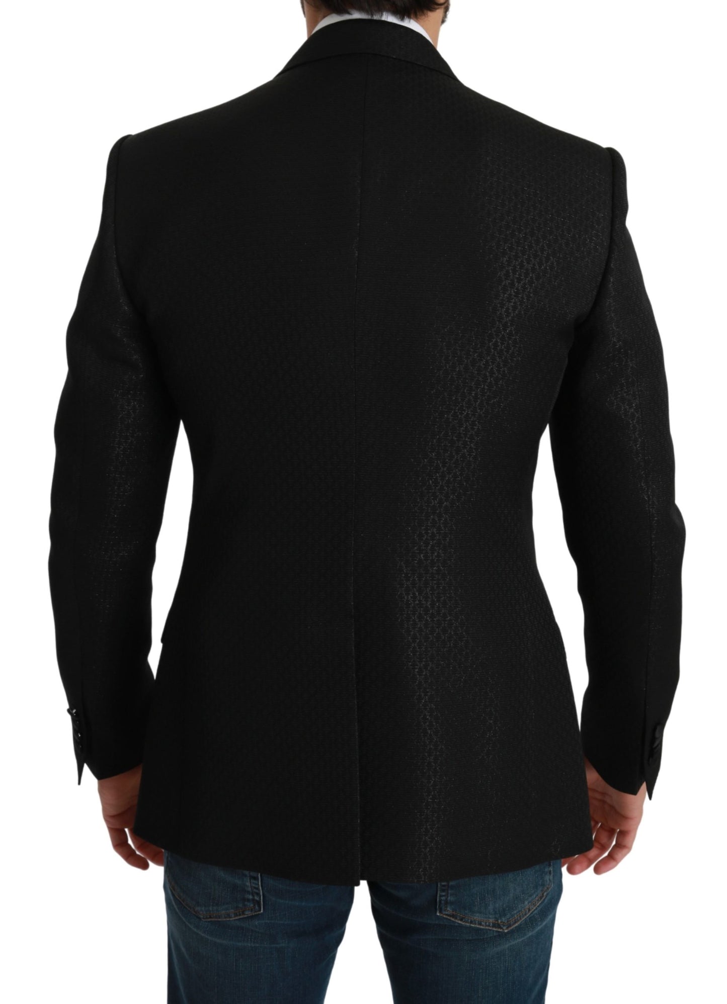 Schwarze Slim Fit Jacke MARTINI Blazer