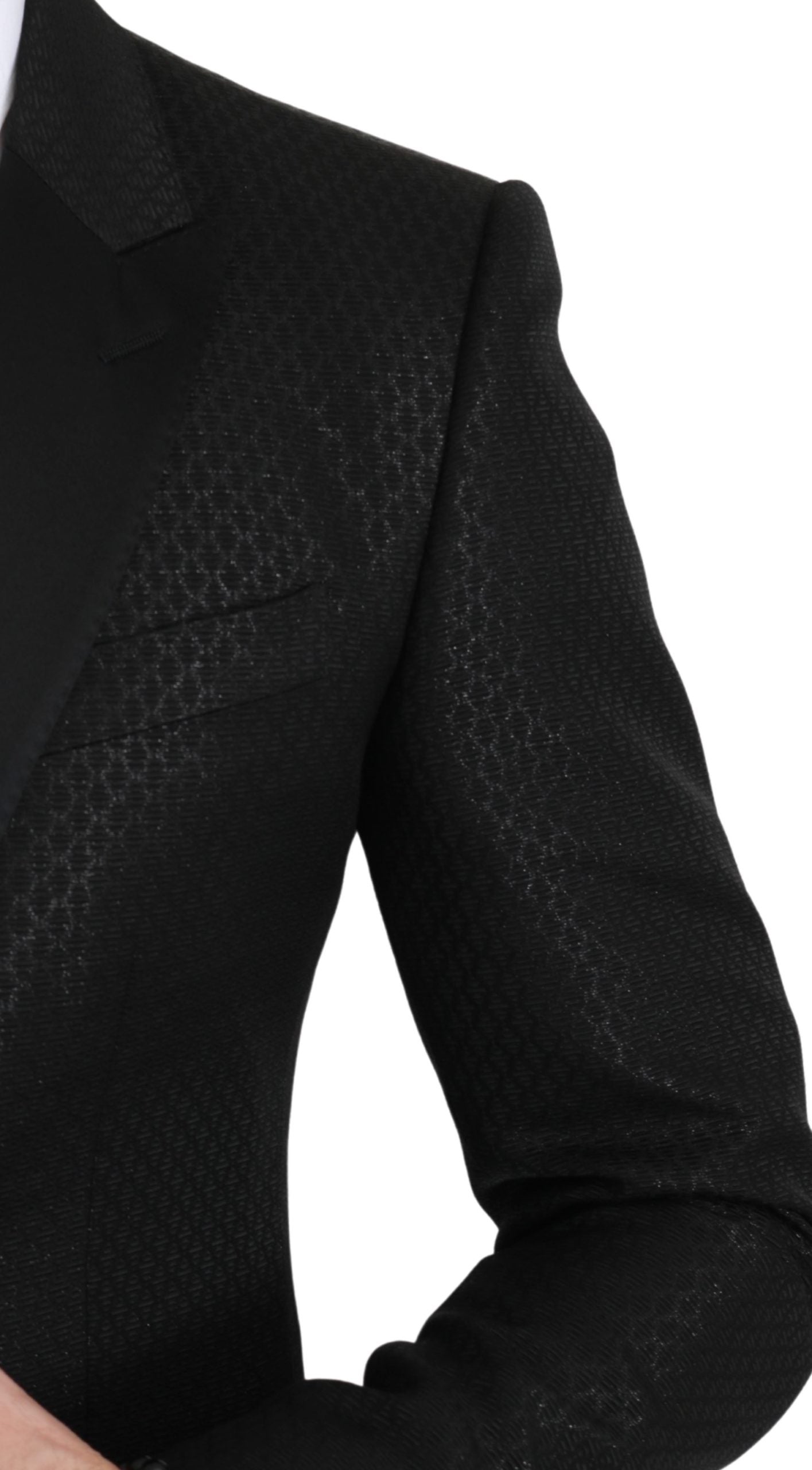 Schwarze Slim Fit Jacke MARTINI Blazer