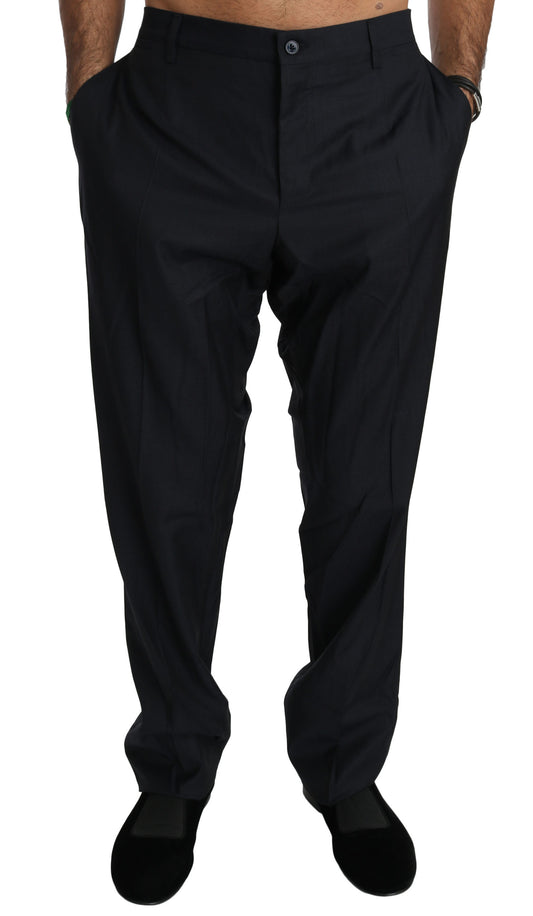 Wolle Schwarz Formal Dress Trouser Männer Hosen