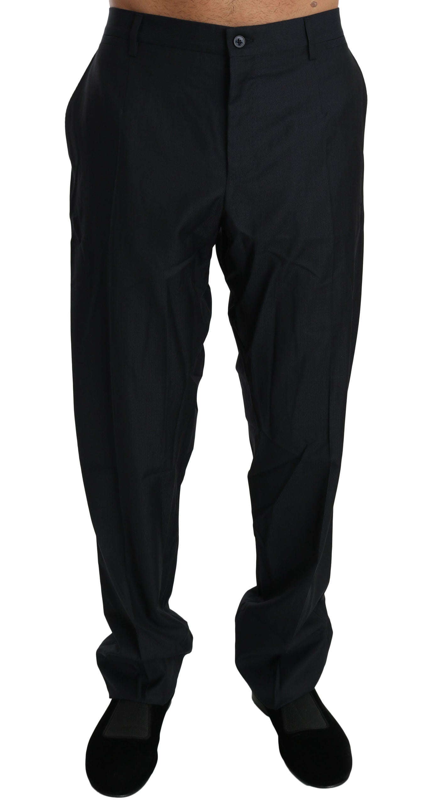 Wolle Schwarz Formal Dress Trouser Männer Hosen