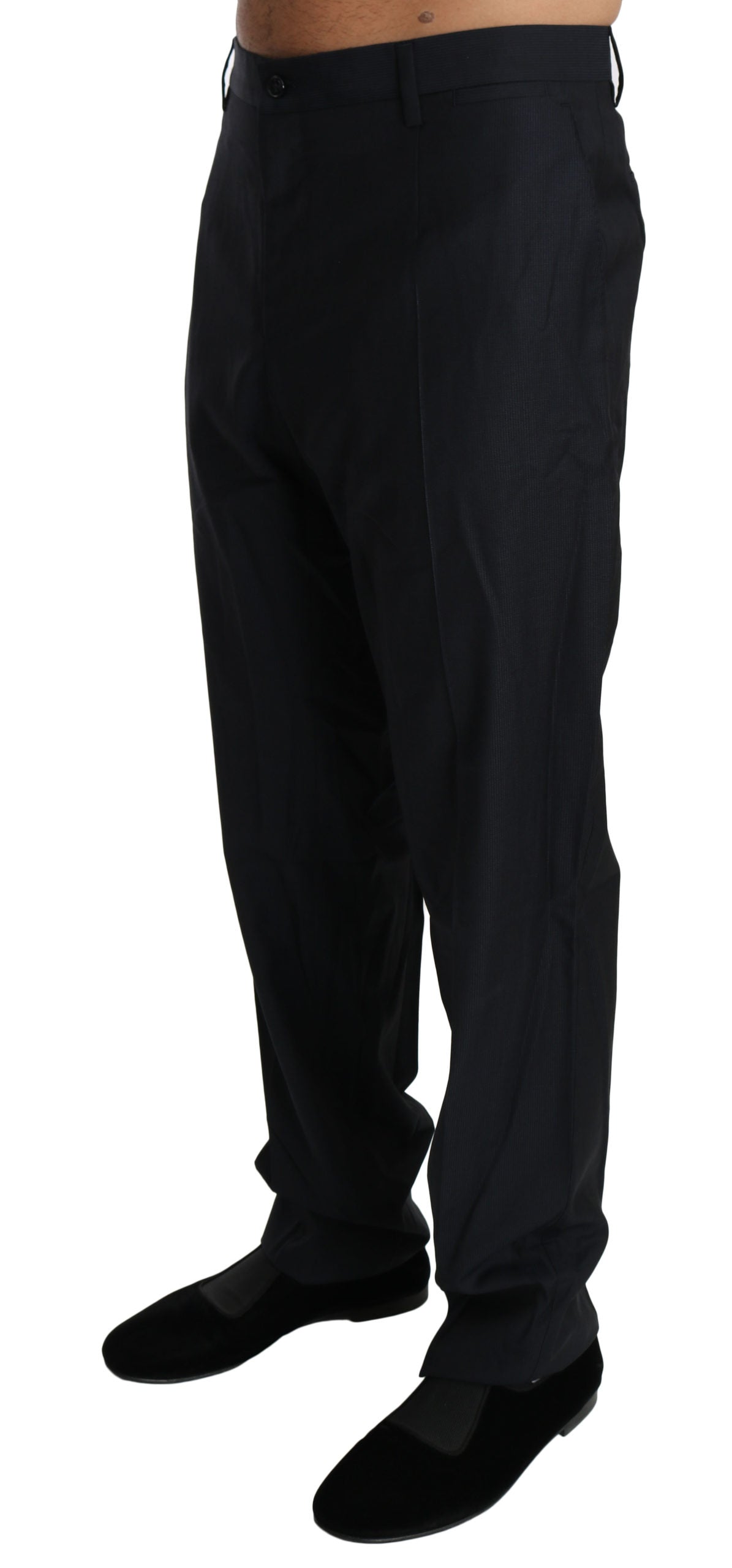 Wolle Schwarz Formal Dress Trouser Männer Hosen