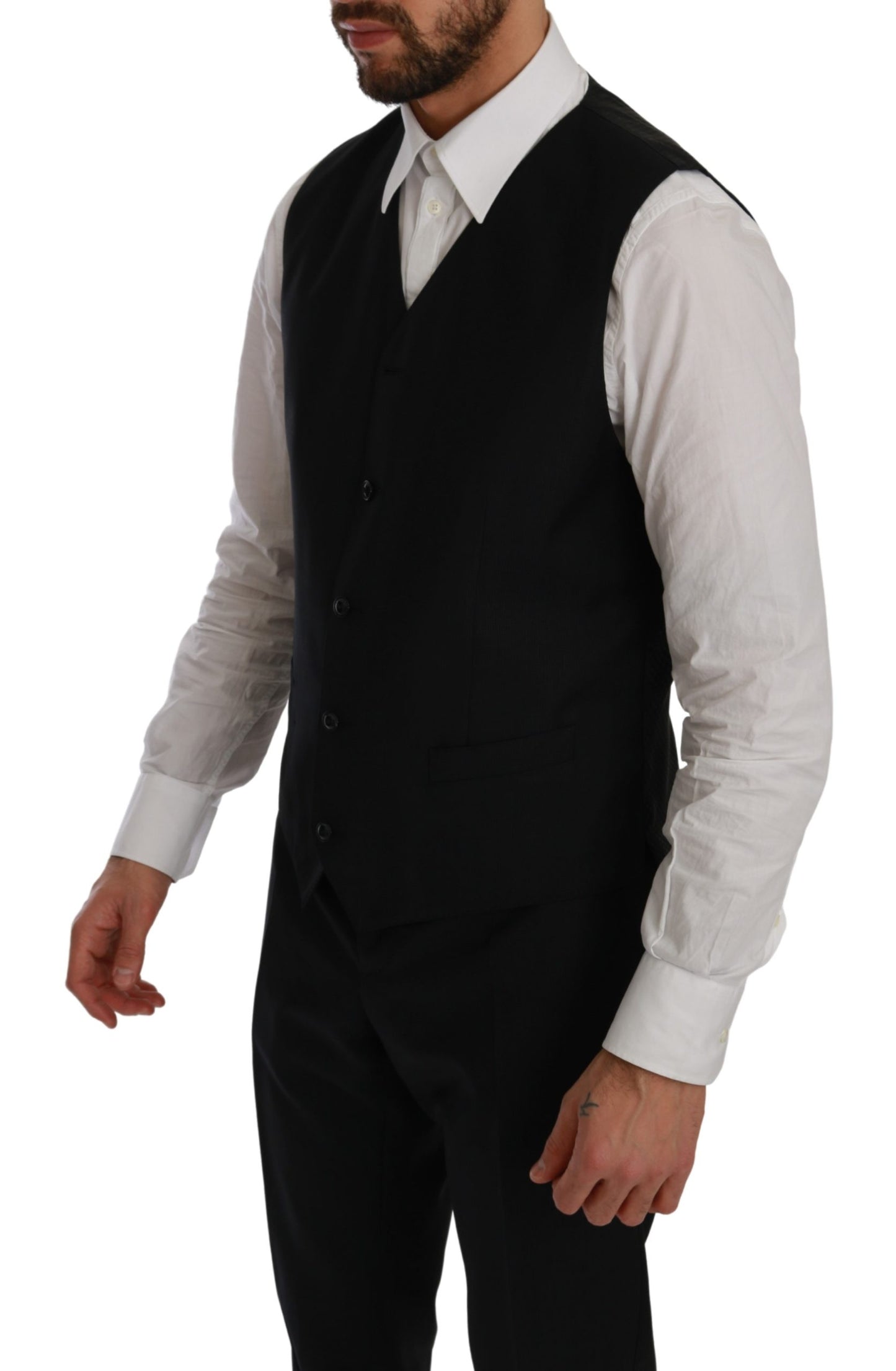 Blauer doppelreihiger 3-teiliger MARTINI Anzug