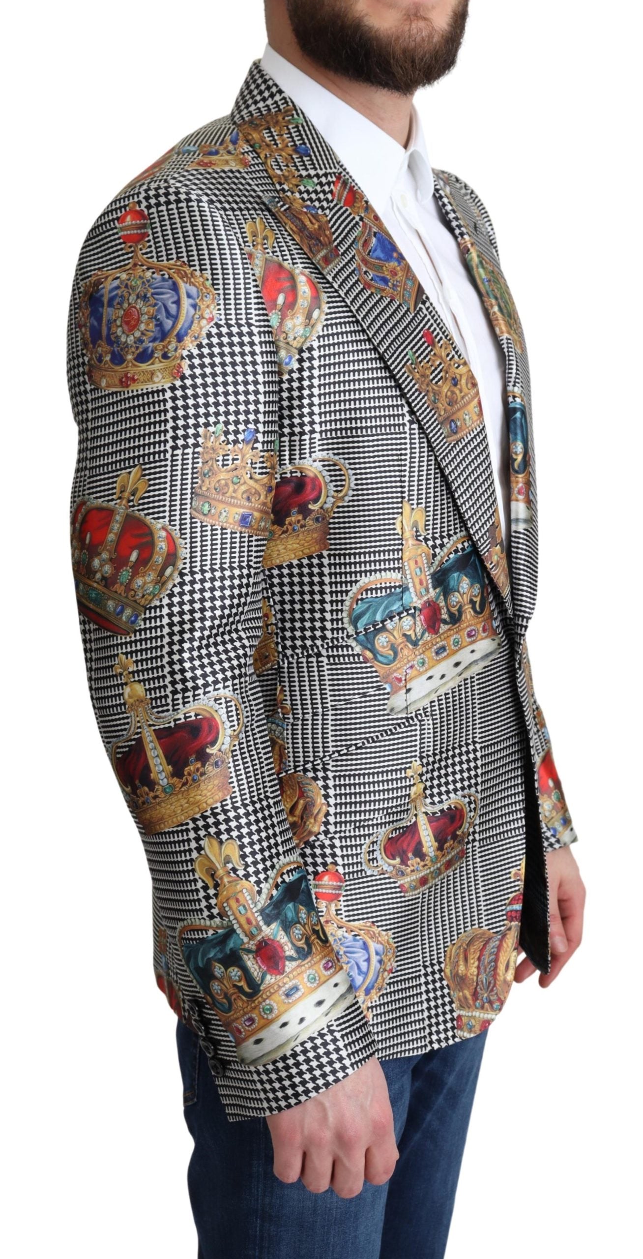 Blazer Jacke SICILIA Crown Print SIlk Jacke
