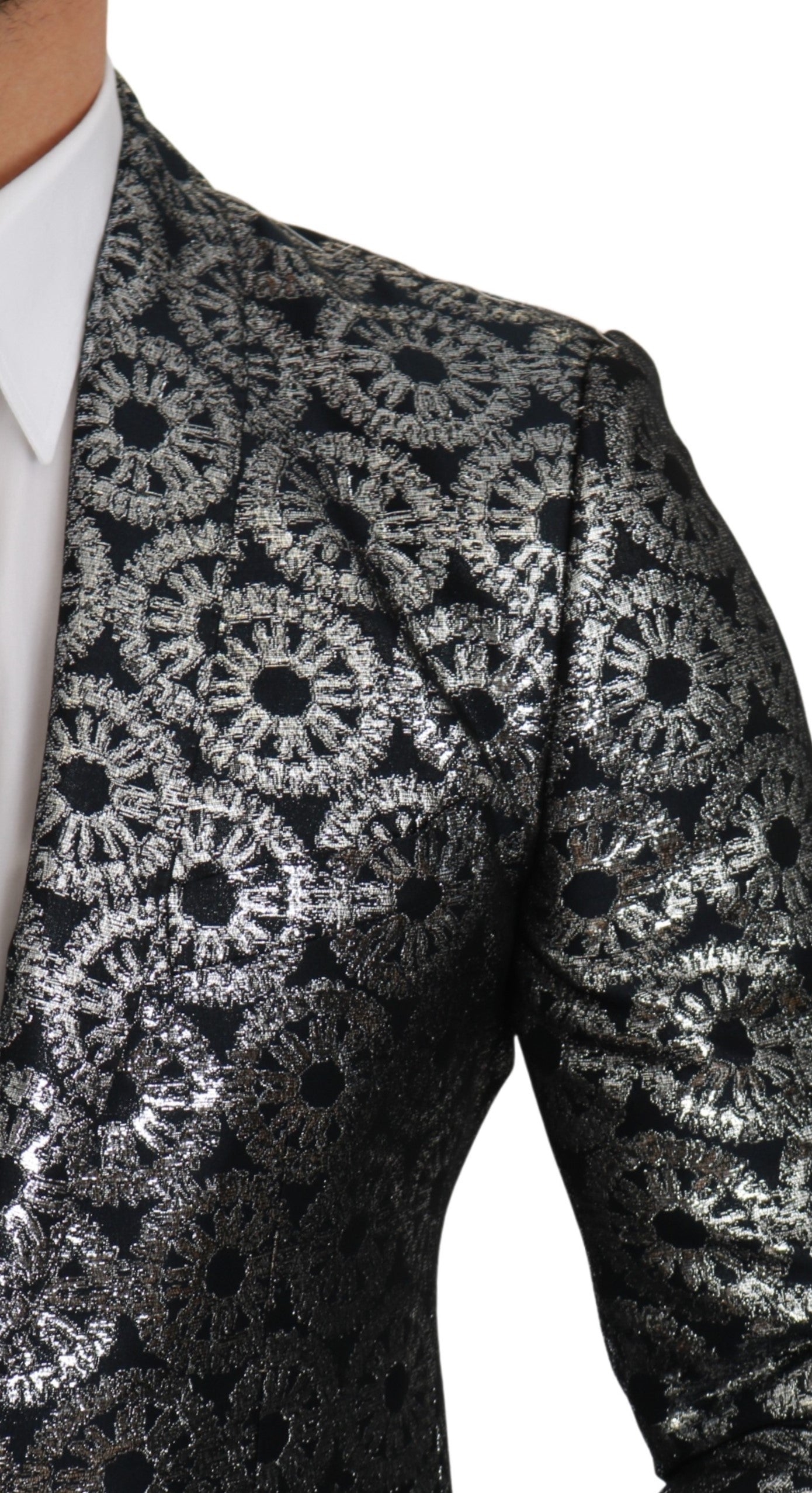 Blau Silber Slim Fit GOLD 2 Stück Anzug