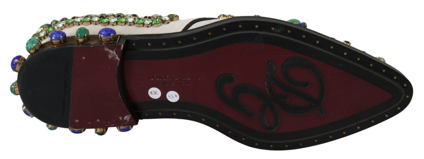 Weiße Wildleder Kristall Kleid Broque Schuhe