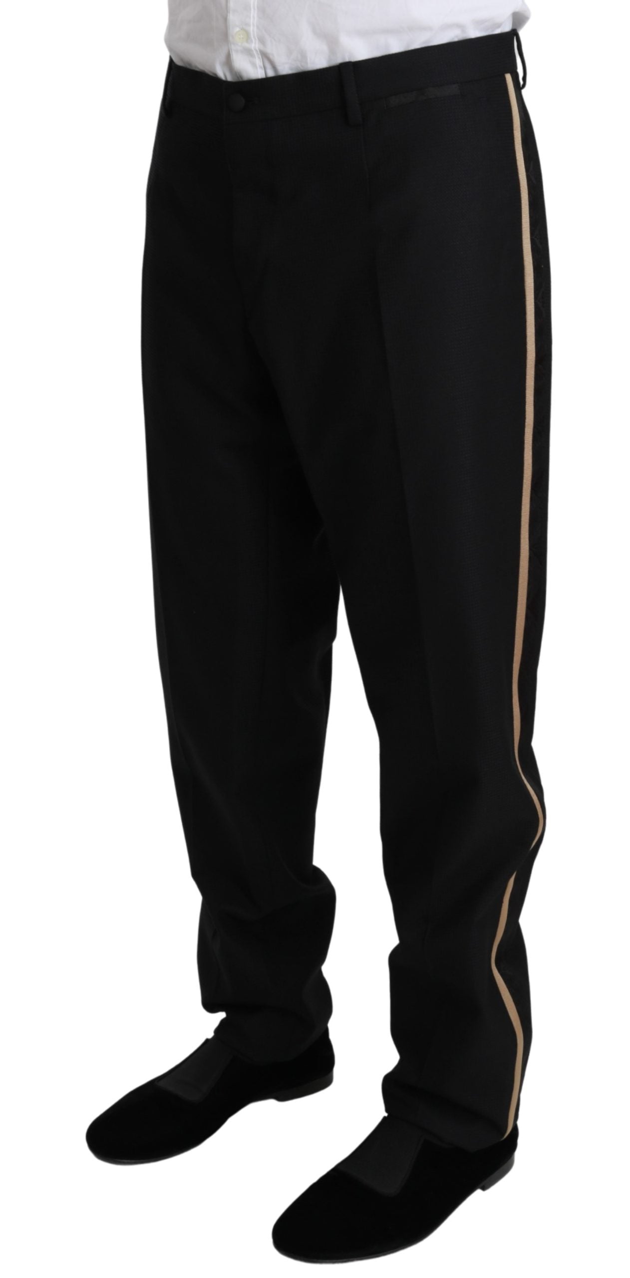 Schwarzer einreihiger 3-teiliger SICILIA-Anzug