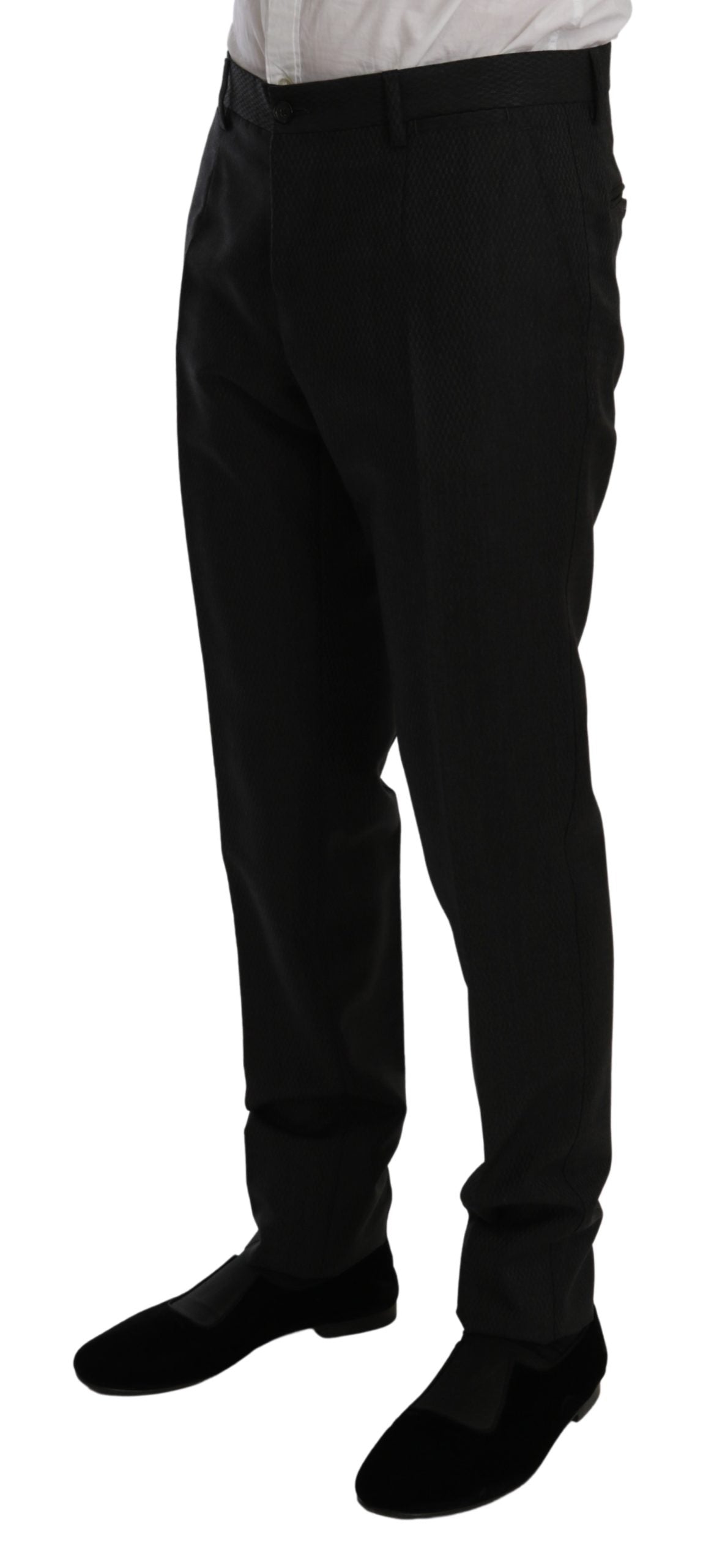 Schwarzer Crystal Bee Slim Fit 2 Stück Anzug