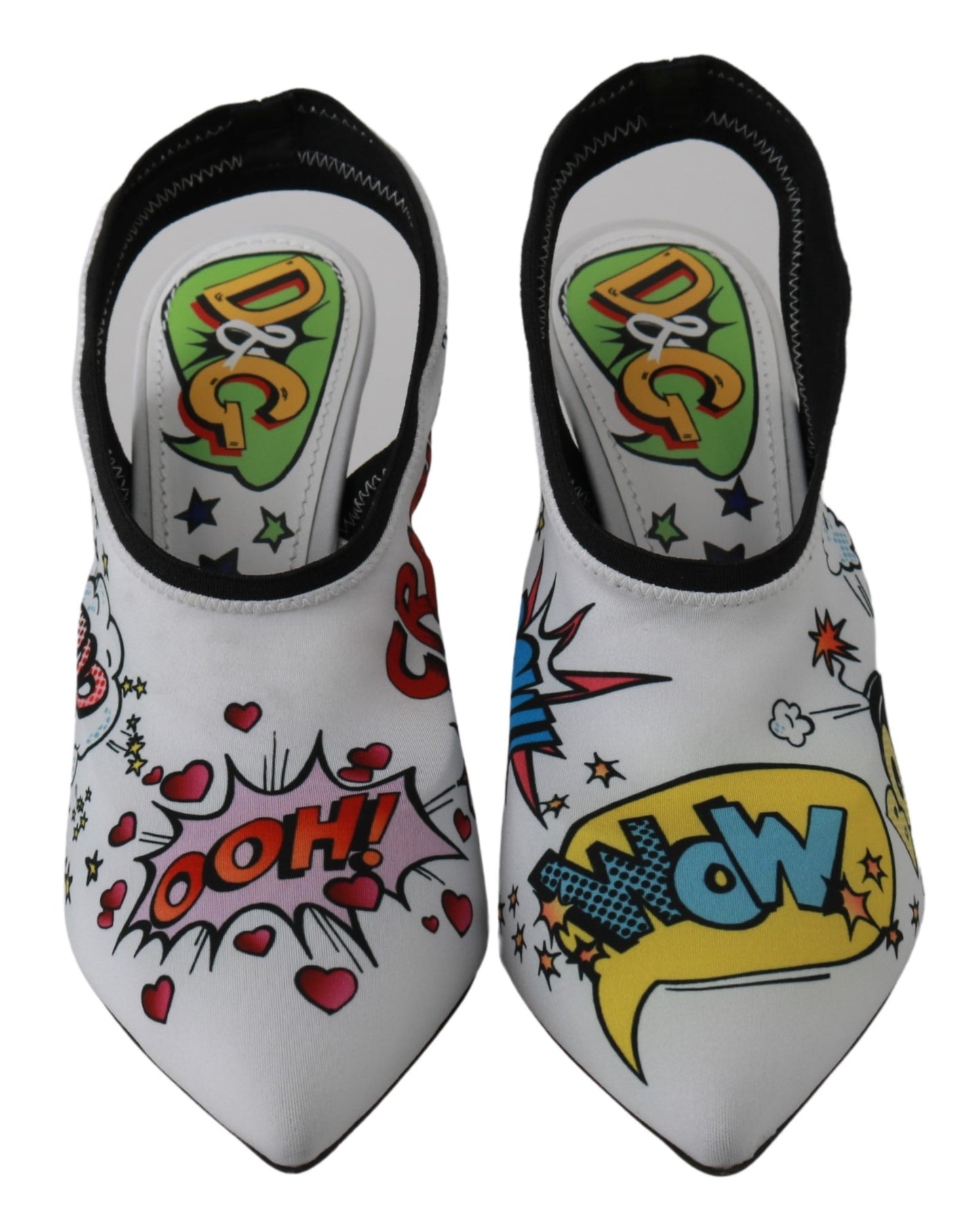 Weiß WOW Neopren Stretch Pumps Schuhe