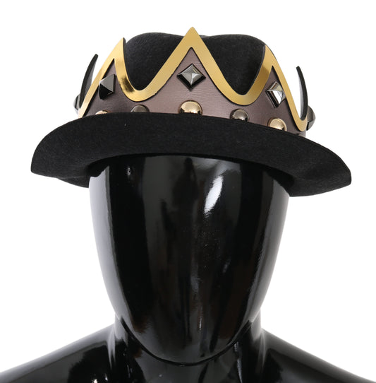 Schwarzer Krone verschönert Trilby Männer Capello Hut