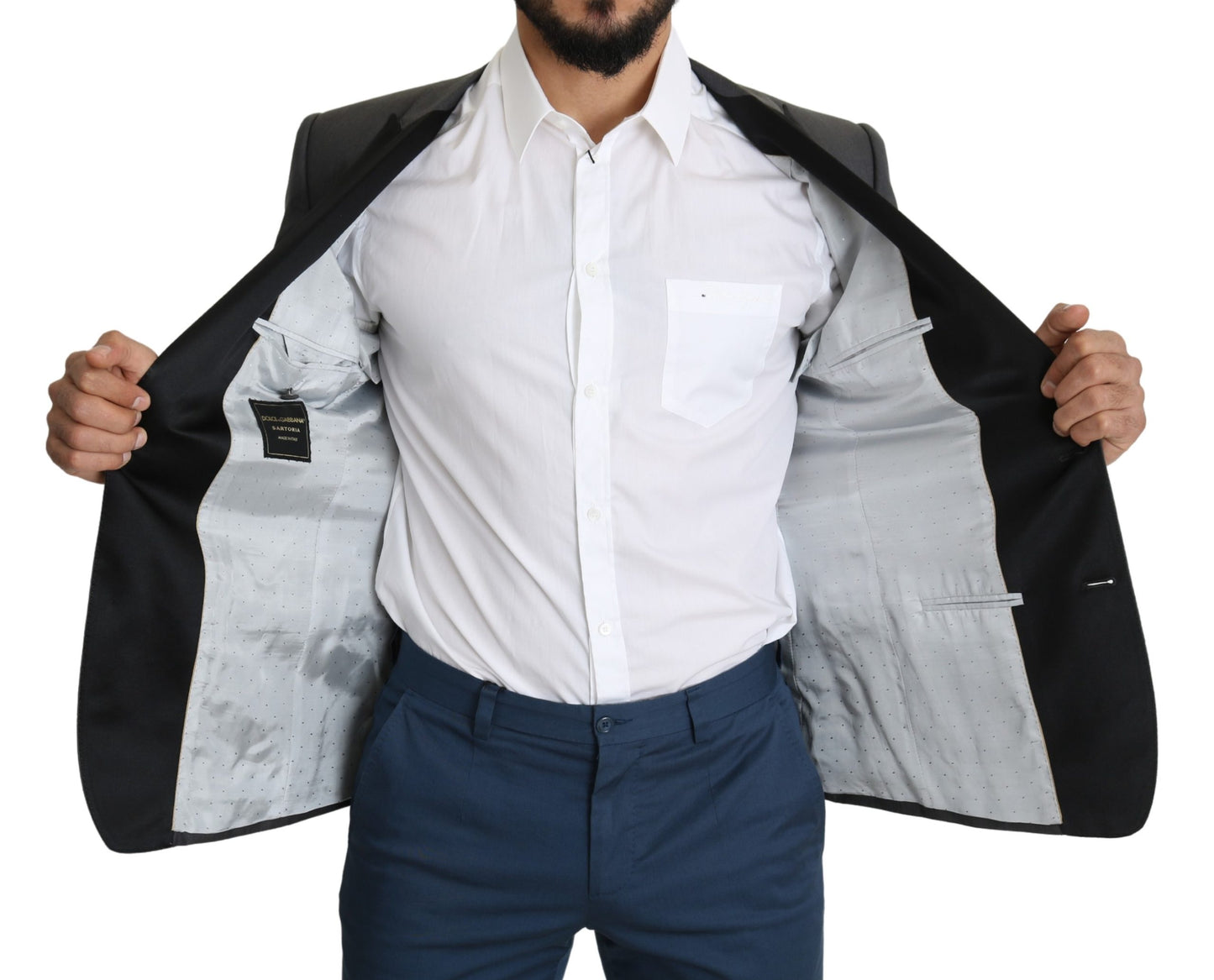 Dunkelgrauer einreihiger SARTORIA Blazer