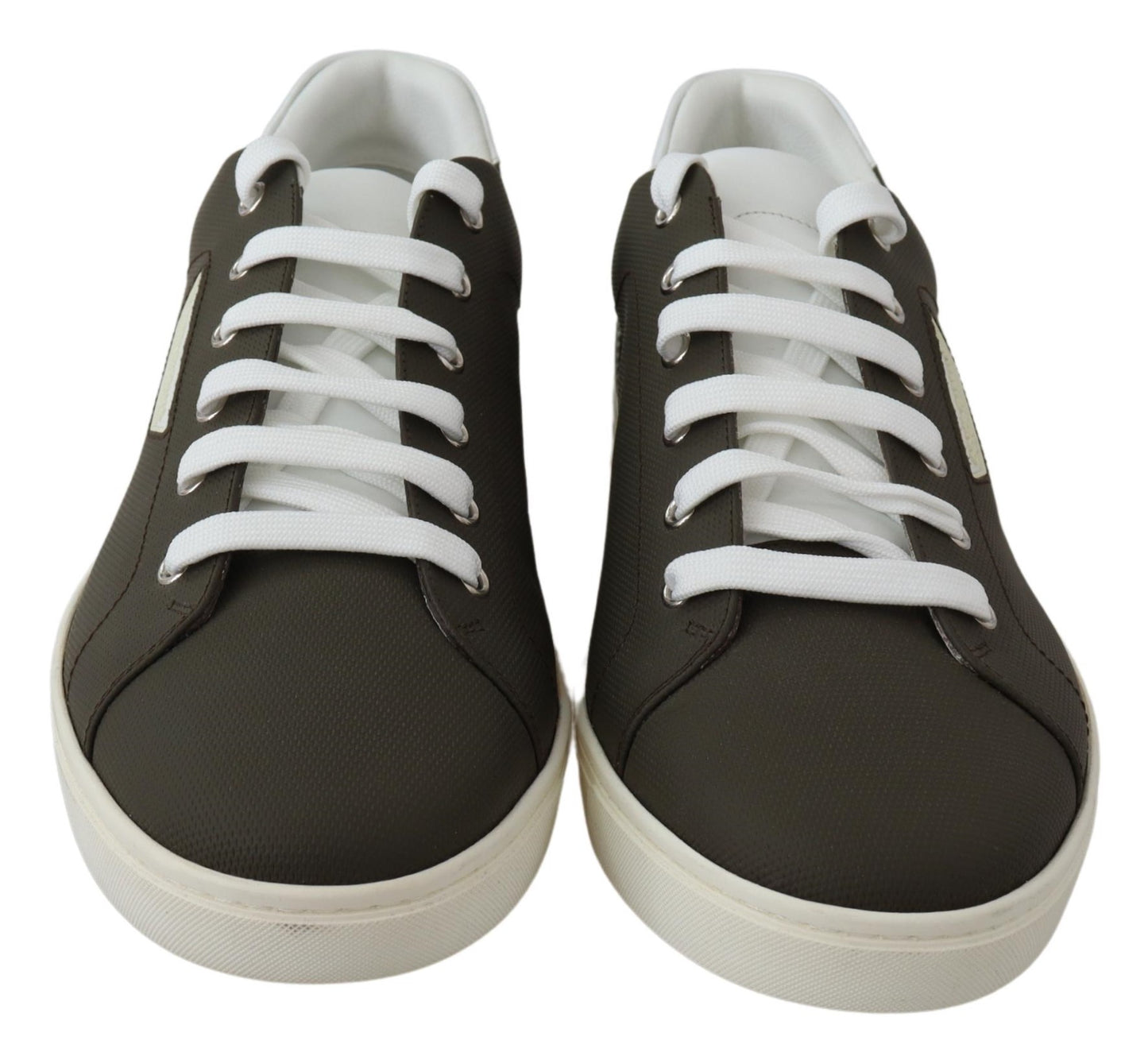 Weiß Grün Leder Low Top Turnschuhe Schuhe