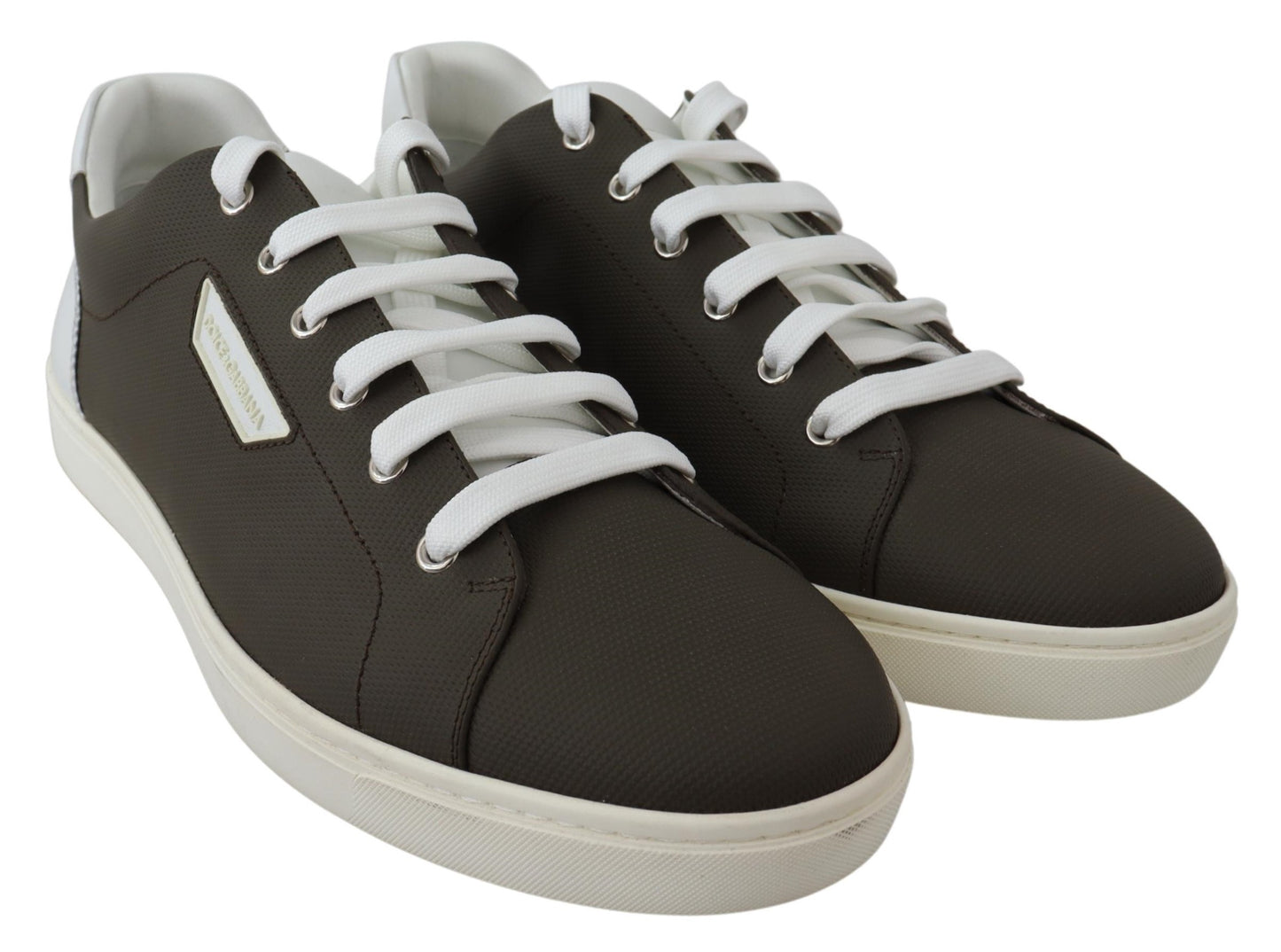 Weiß Grün Leder Low Top Turnschuhe Schuhe