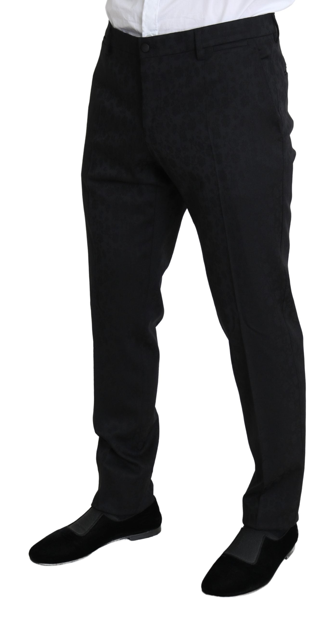 Schwarzer mit Perlen verzierter 2-teiliger MARTINI Anzug