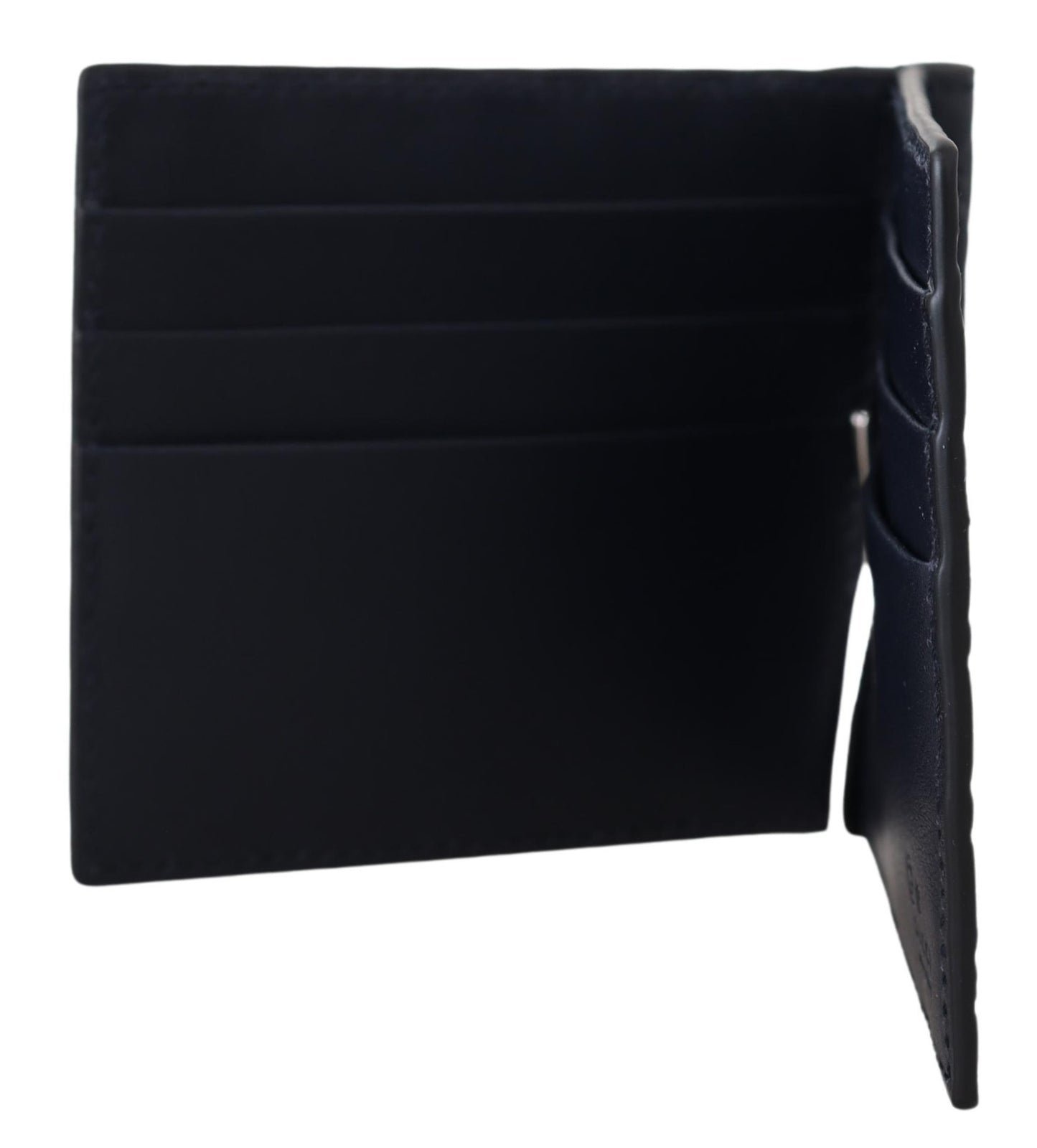 Dunkelblau Microguccissima GG Acero Geldklammer Brieftasche