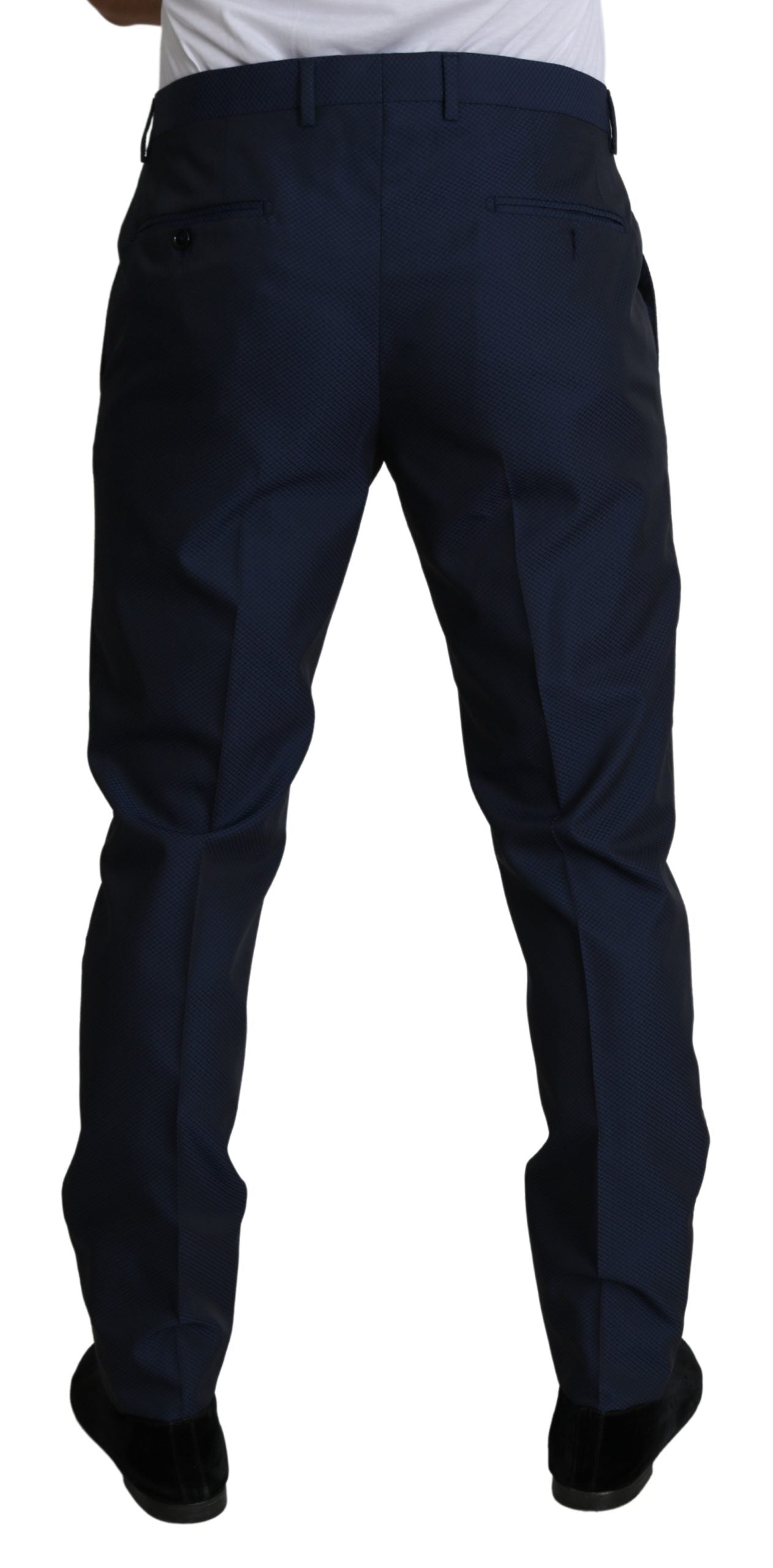 Dunkelblaue Skinny-Hose aus Polyester