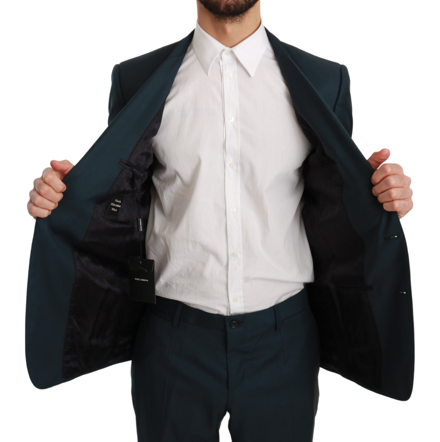 Blauer Wollanzug Slim Fit 2 Stück GOLD