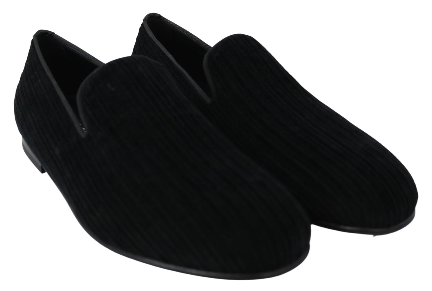 Schwarzer Samt Flats Männer Hausschuhe Loafers Schuhe