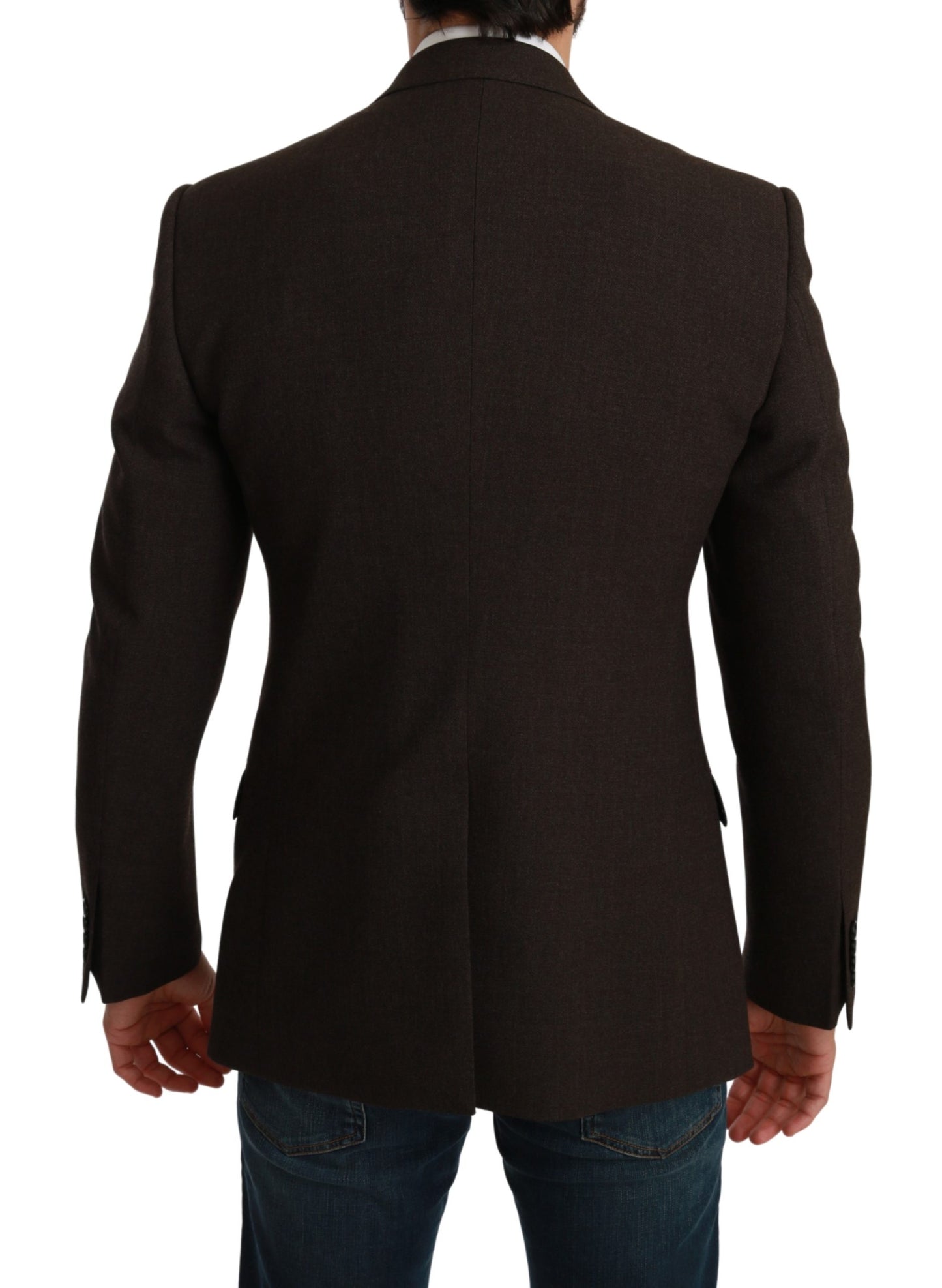 Brauner Slim Fit Mantel Jacke MARTINI Blazer