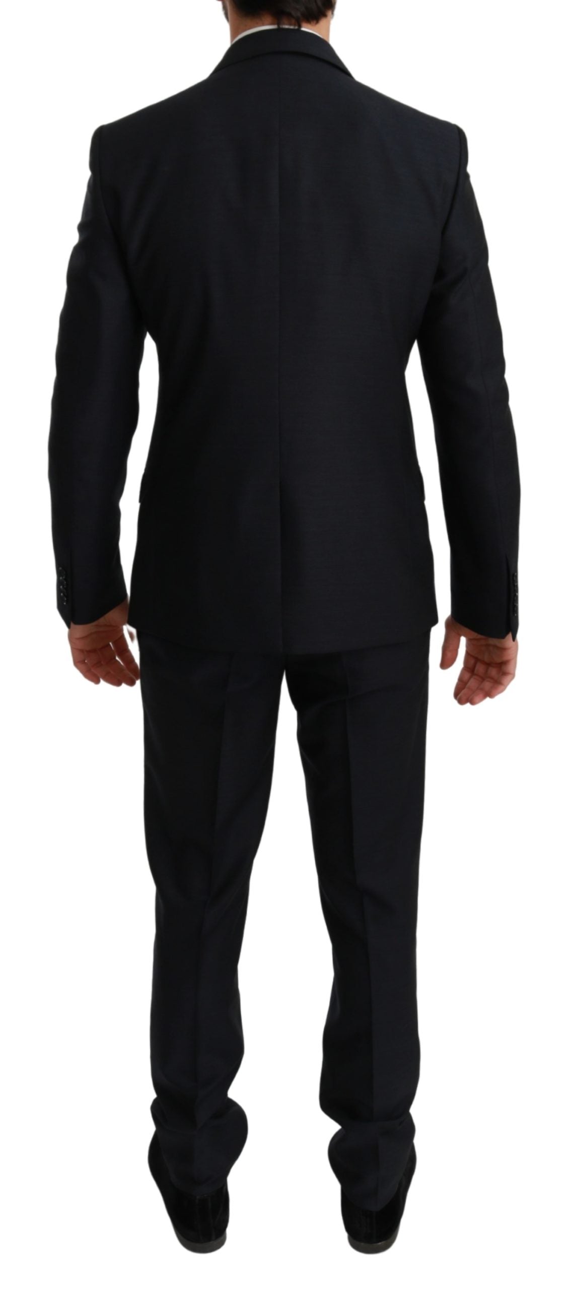 Blauer Slim Fit 2 Stück MARTINI Anzug aus Wolle