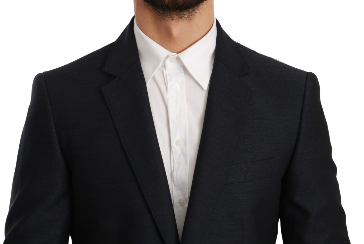 Blauer Slim Fit 2 Stück MARTINI Anzug aus Wolle