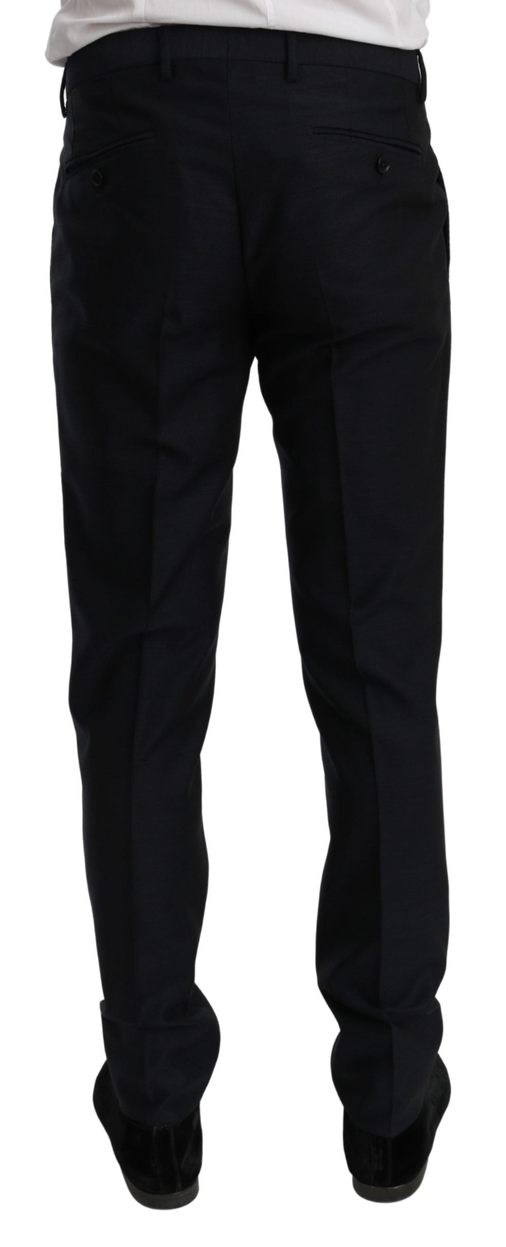 Blauer Slim Fit 2 Stück MARTINI Anzug aus Wolle