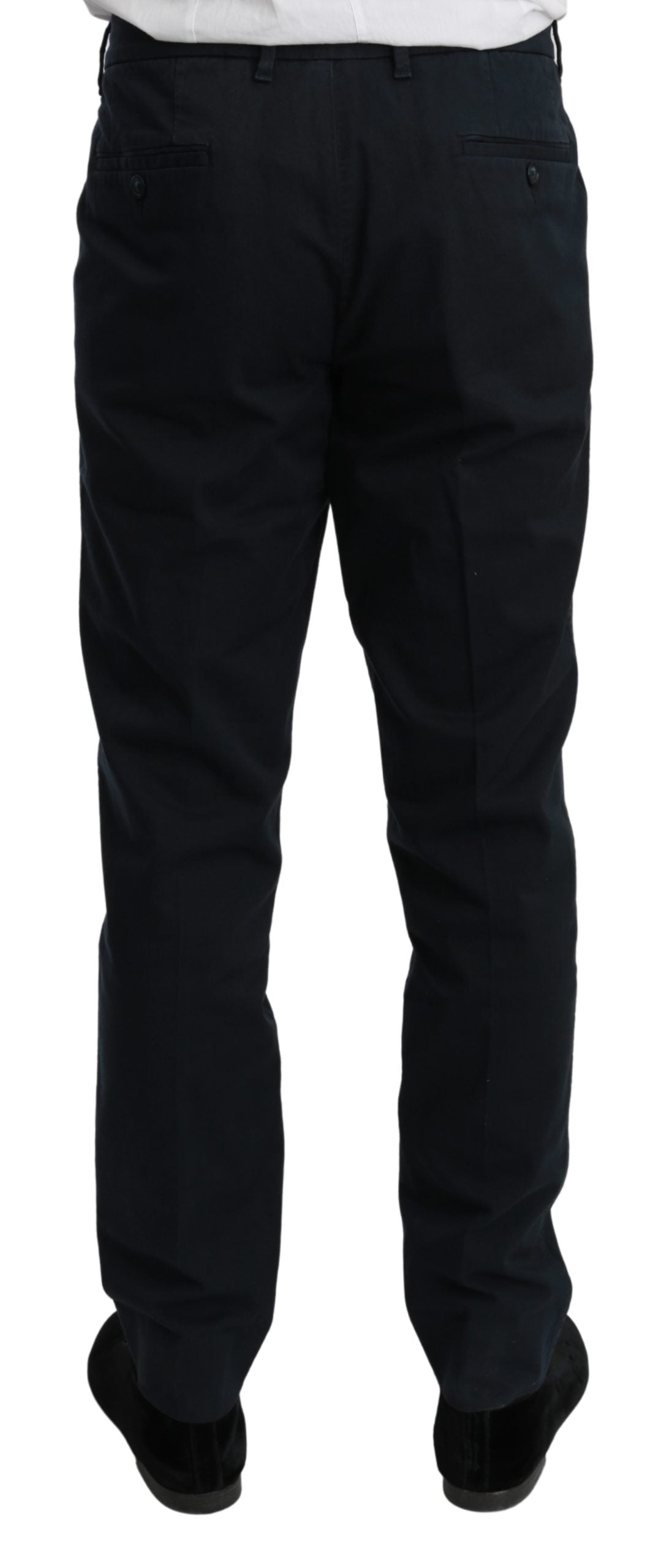 Blaue Chinos Stretch-Baumwolljeans Hose