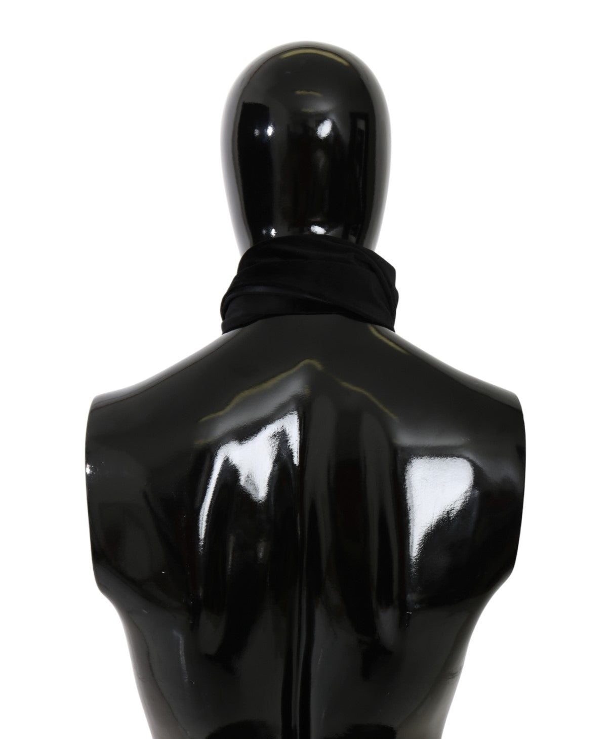 Schwarzer Fransen-Halswickel Herrenschal Baumwollschal