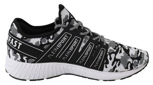 Weiß Polyester Läufer Rückseite Turnschuhe Schuhe