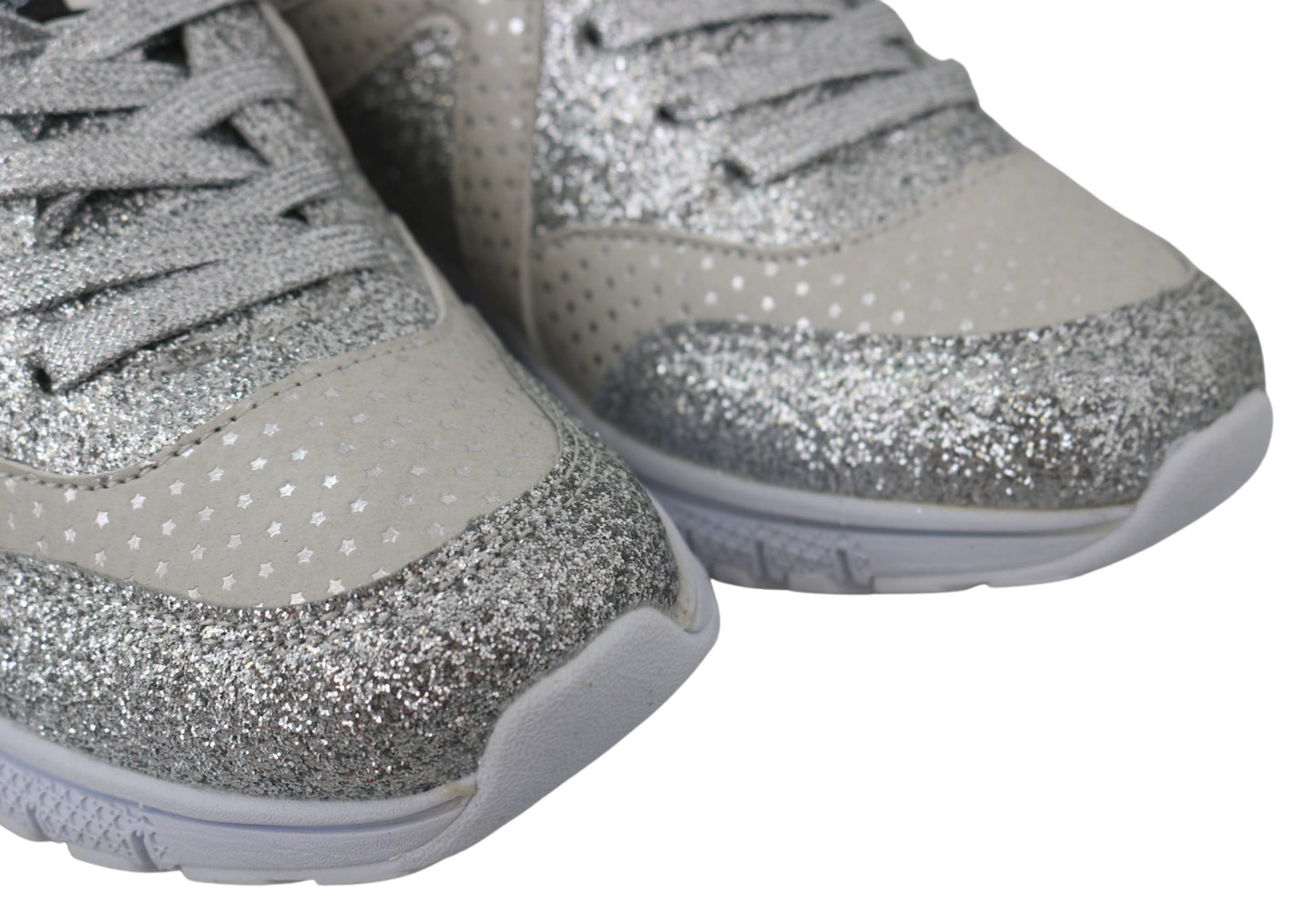 Silber Polyester Läufer Jasmines Turnschuhe Schuhe