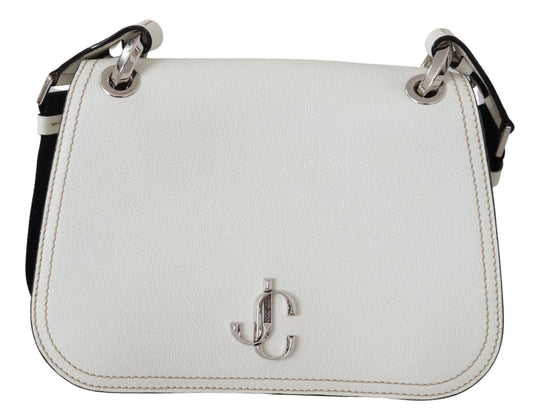 Weißes weiches genarbtes Leder Varenne Kdy Umhängetasche