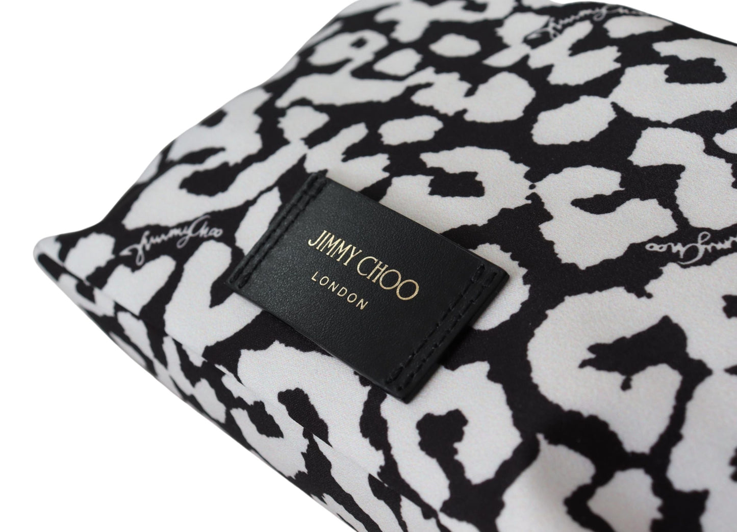 Weiß-schwarzes Nylon Mabrie Onyp Clutch Pouch Tasche