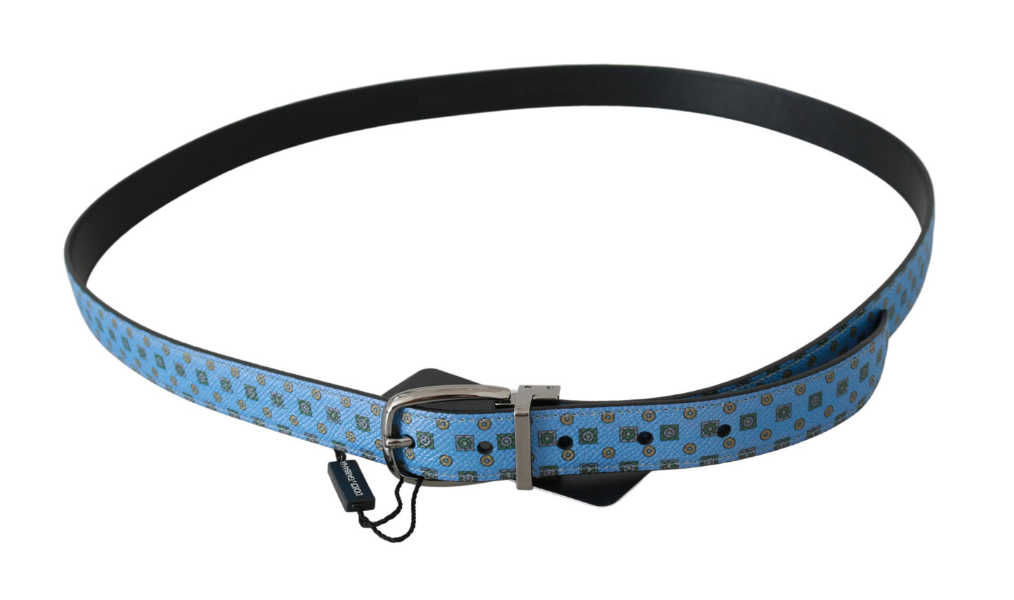 Blaue Taille Herren Lederkrawatte Seidengürtel und Krawatte.