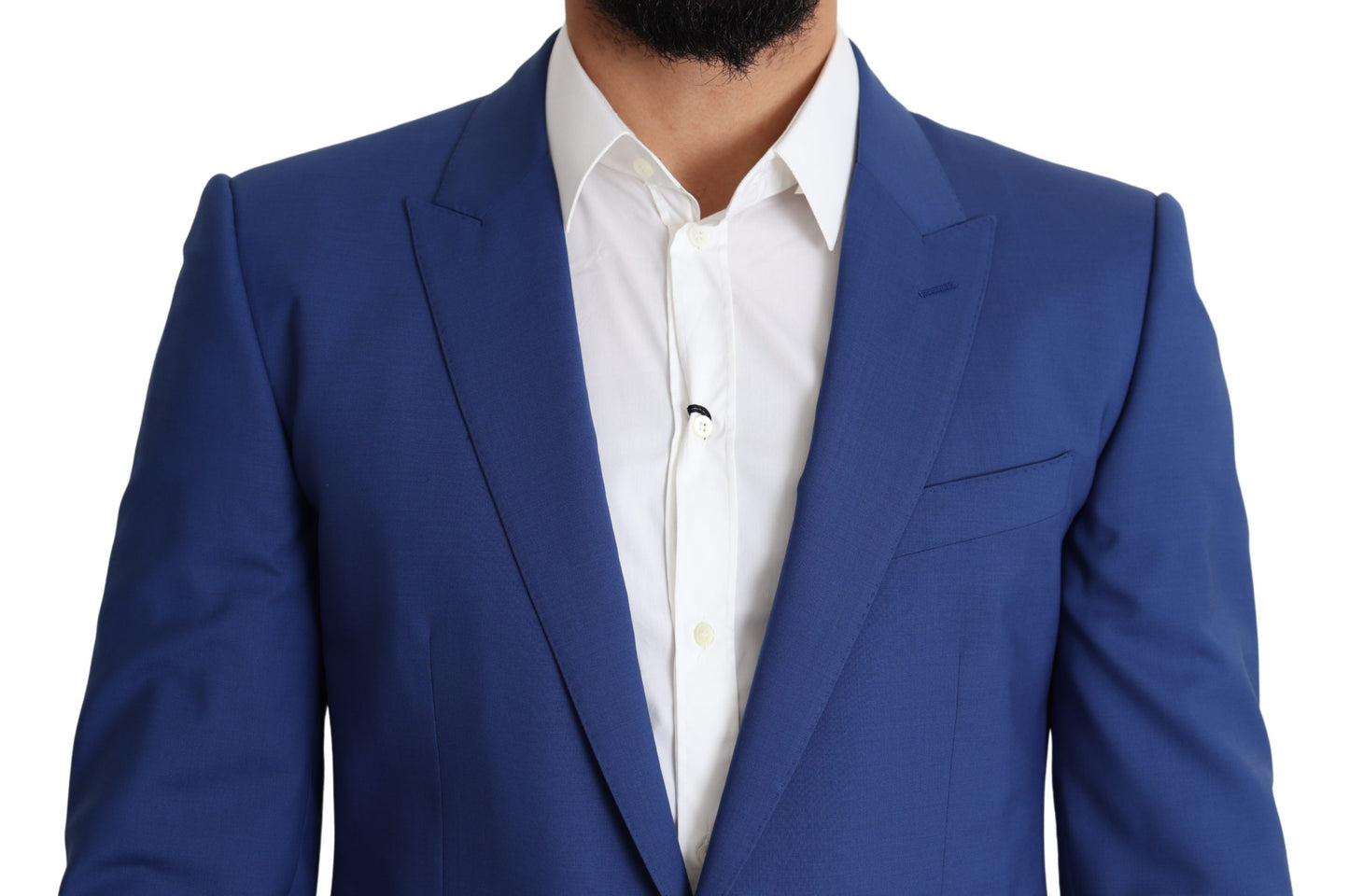 Blauer einreihiger Wollmantel MARTINI Blazer