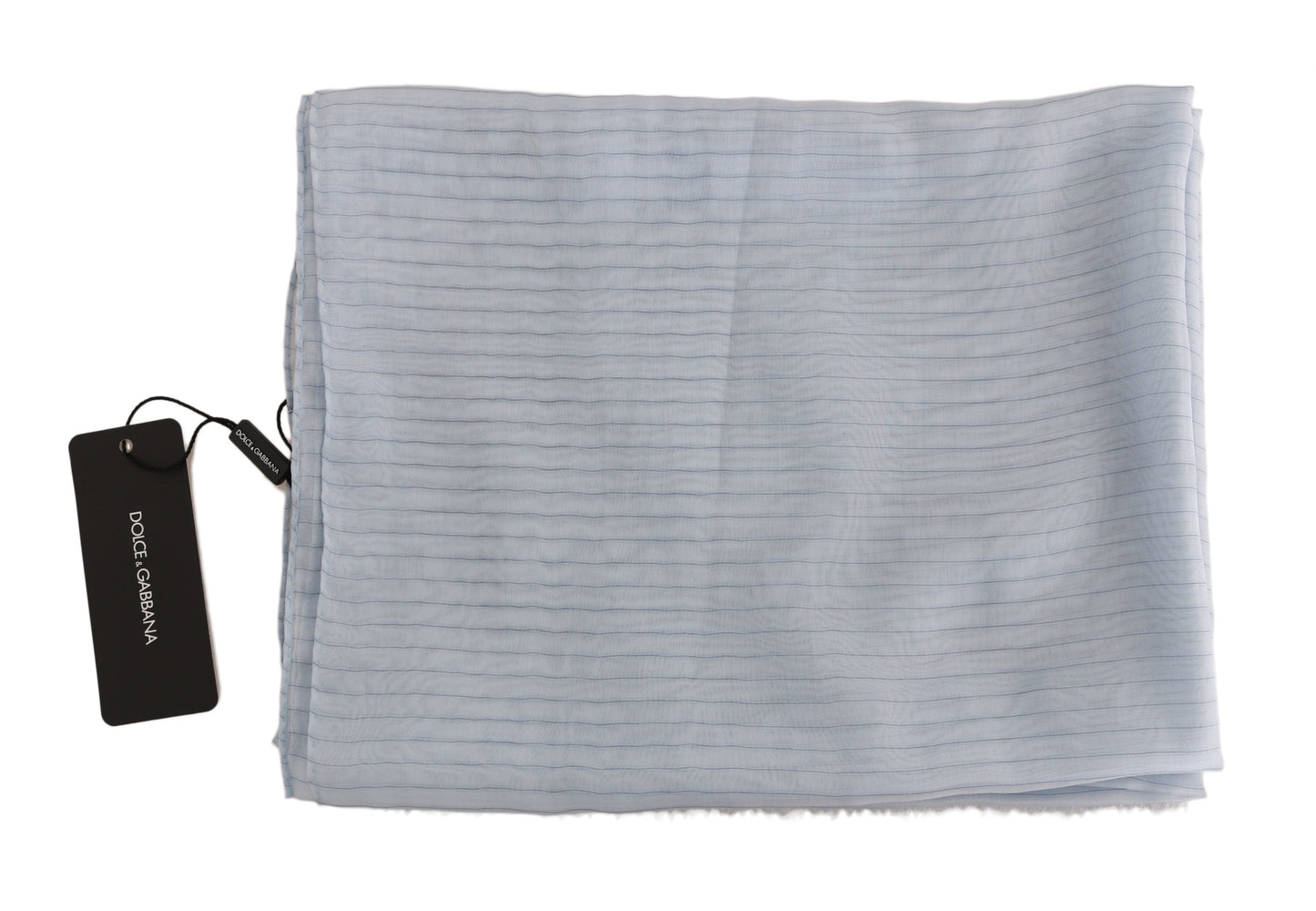 Blauer Streifendruck 100% Seide Schal Wrap 200x60cm Halstuch