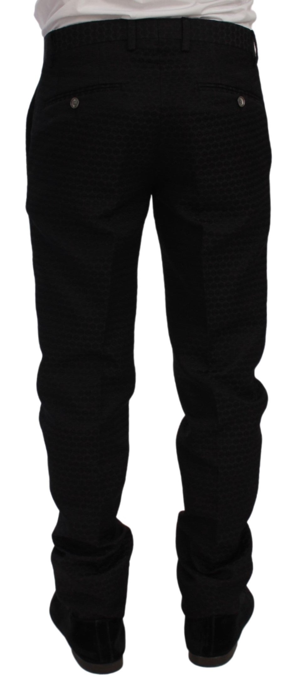 Schwarzer Slim Fit 3 Stück Wolle MARTINI Anzug