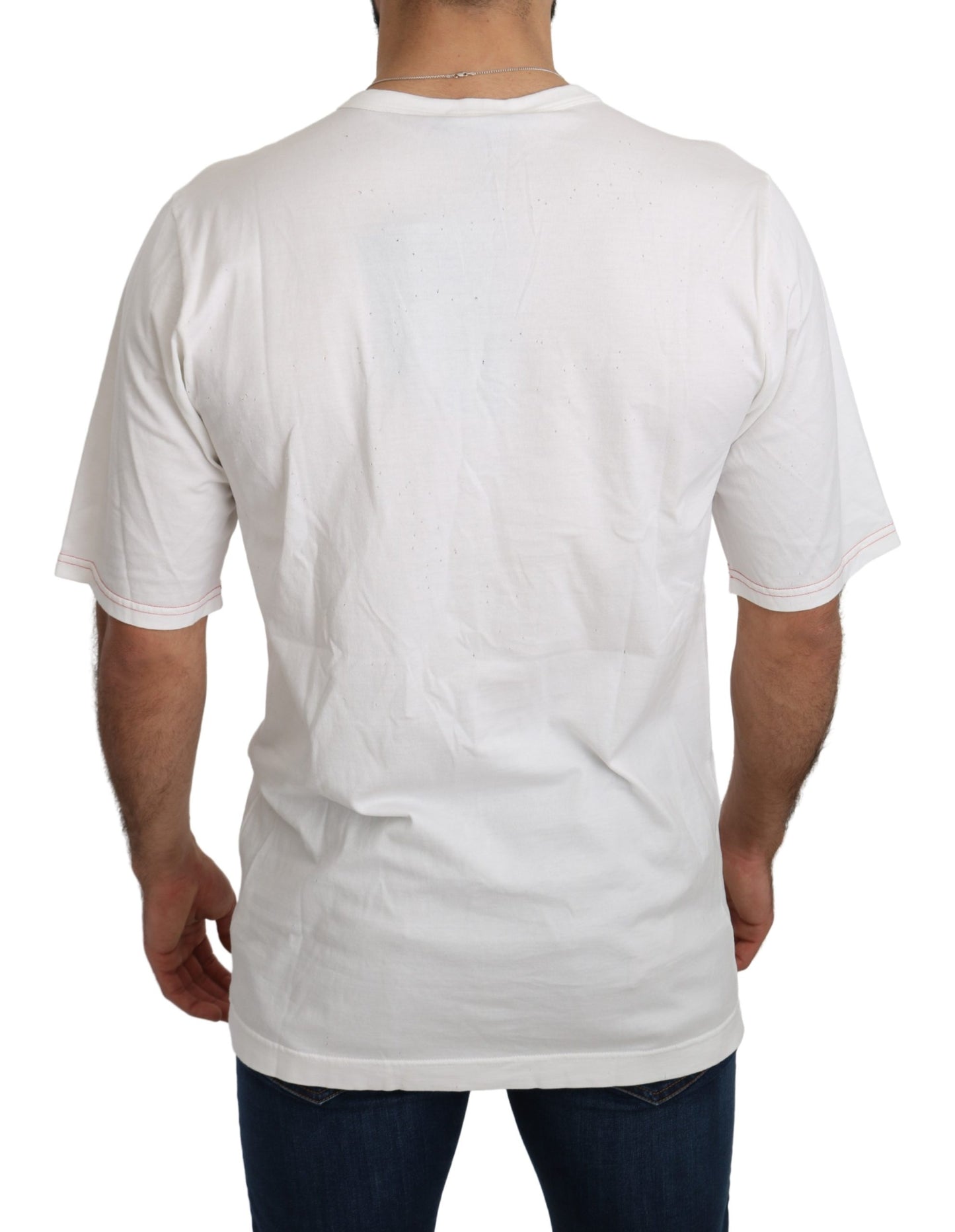 Weißes Leopard Royal Top T-shirt