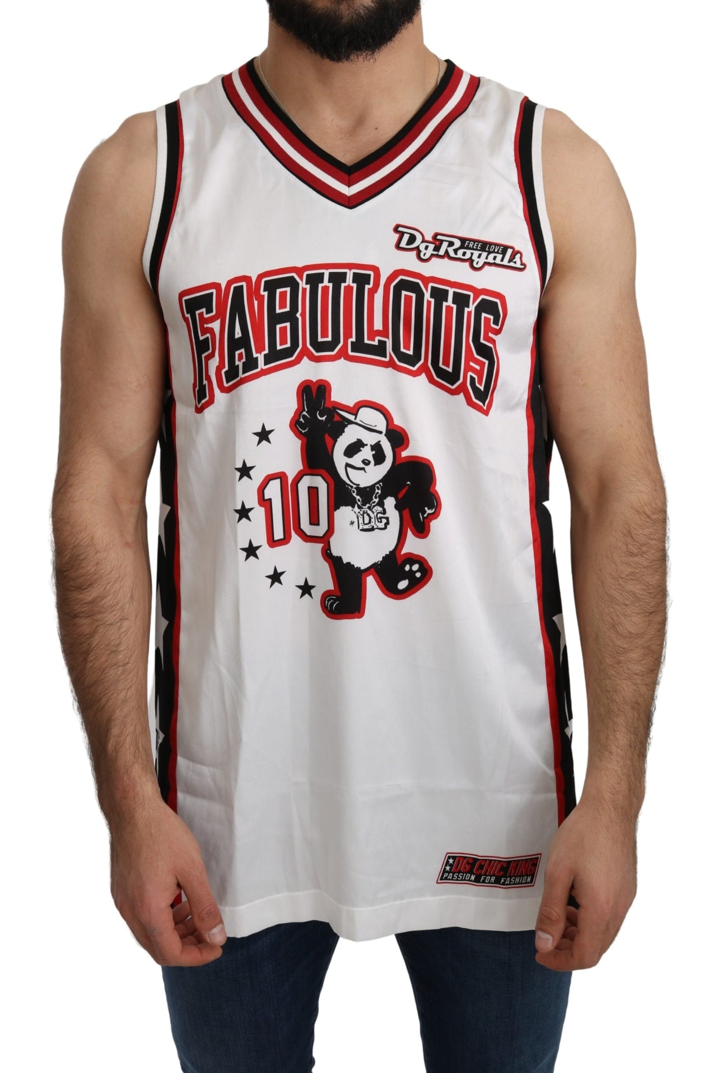 Weißes DG Royals Tank Top T-shirt