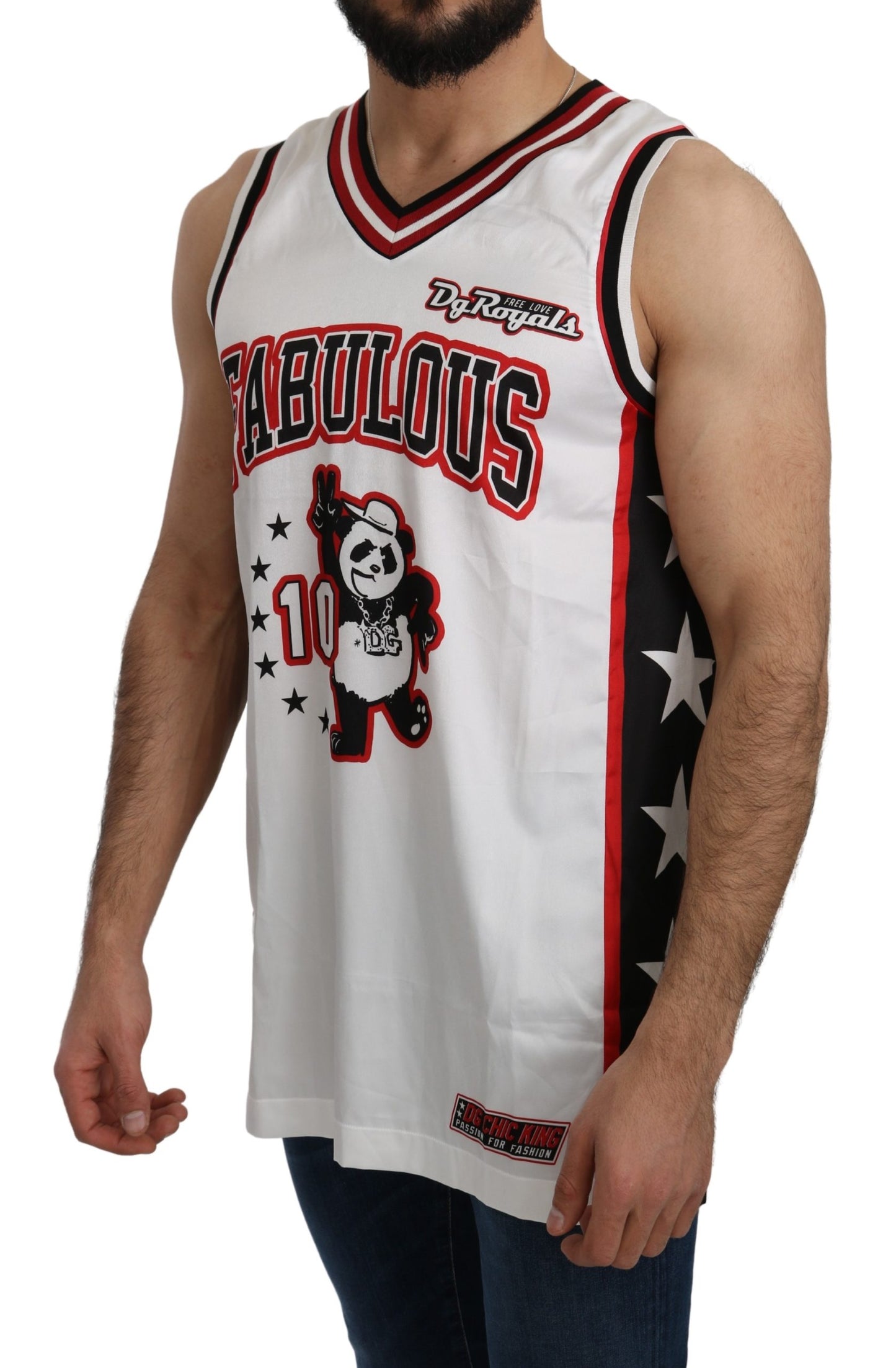 Weißes DG Royals Tank Top T-shirt