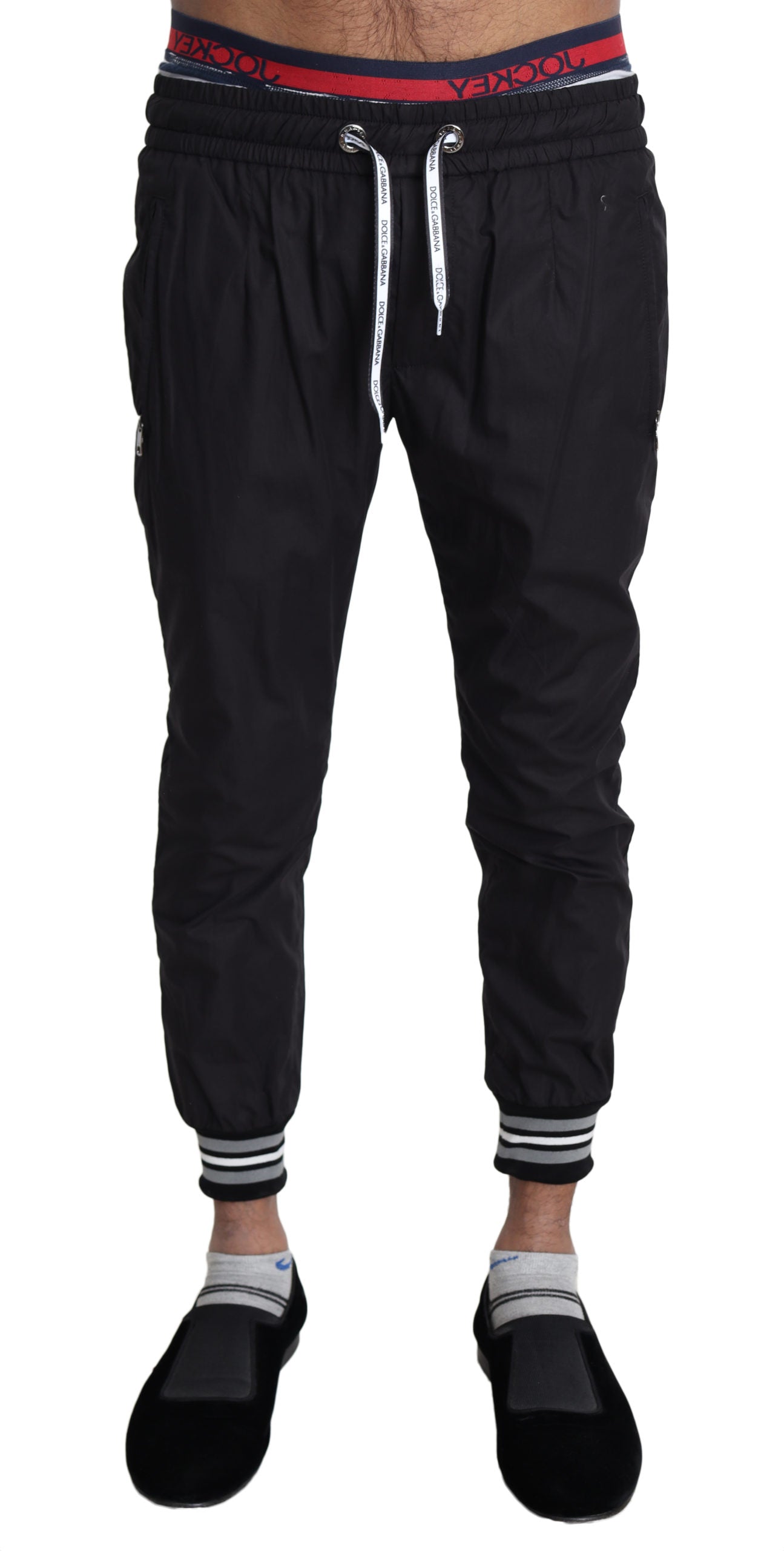 Schwarzer Herren Sport Trainingsanzug Sweatpants Hosen