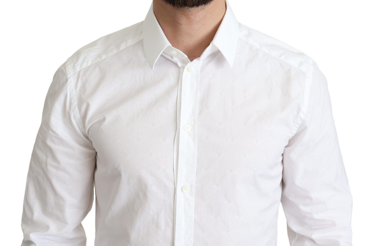 Weißes 100% Baumwolle Herren Kleid Formales Hemd