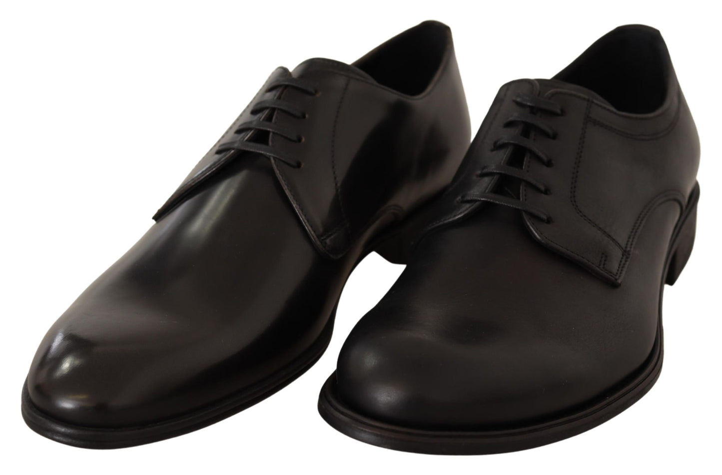 Schwarze Schnürschuhe aus Leder für Männer Formelle Derby-Schuhe