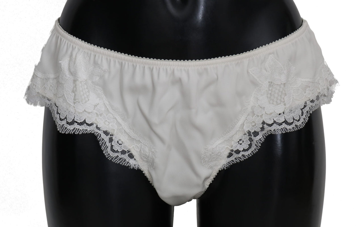 Weißer Seidenslip Dessous Unterwäsche