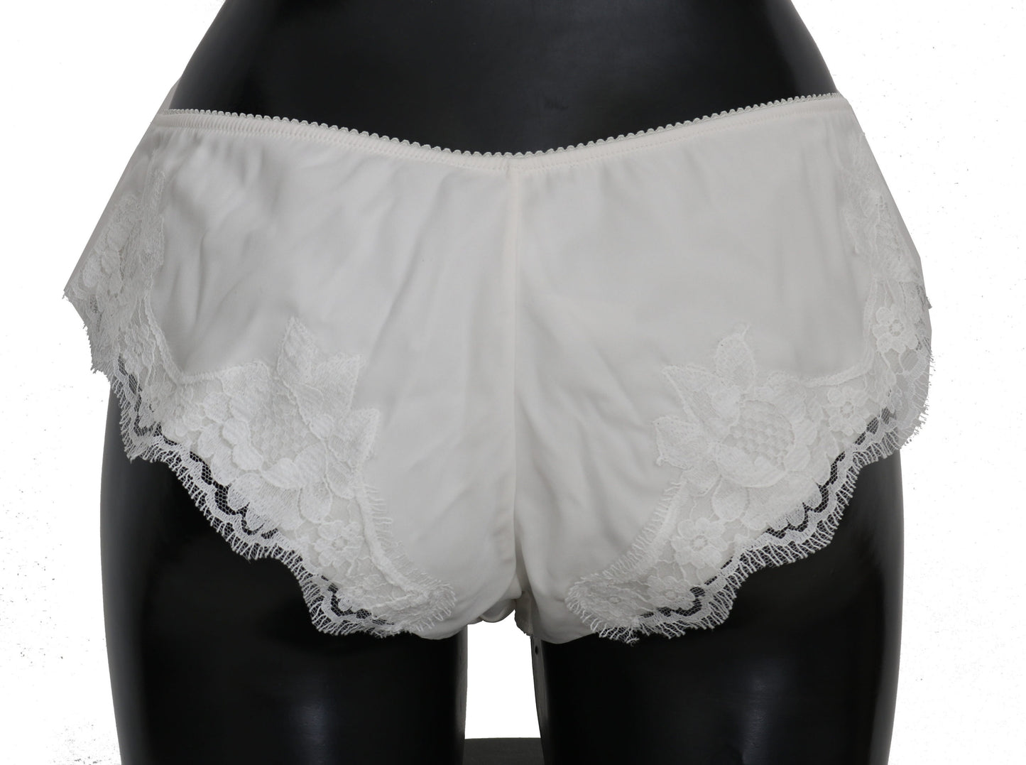 Weißer Seidenslip Dessous Unterwäsche