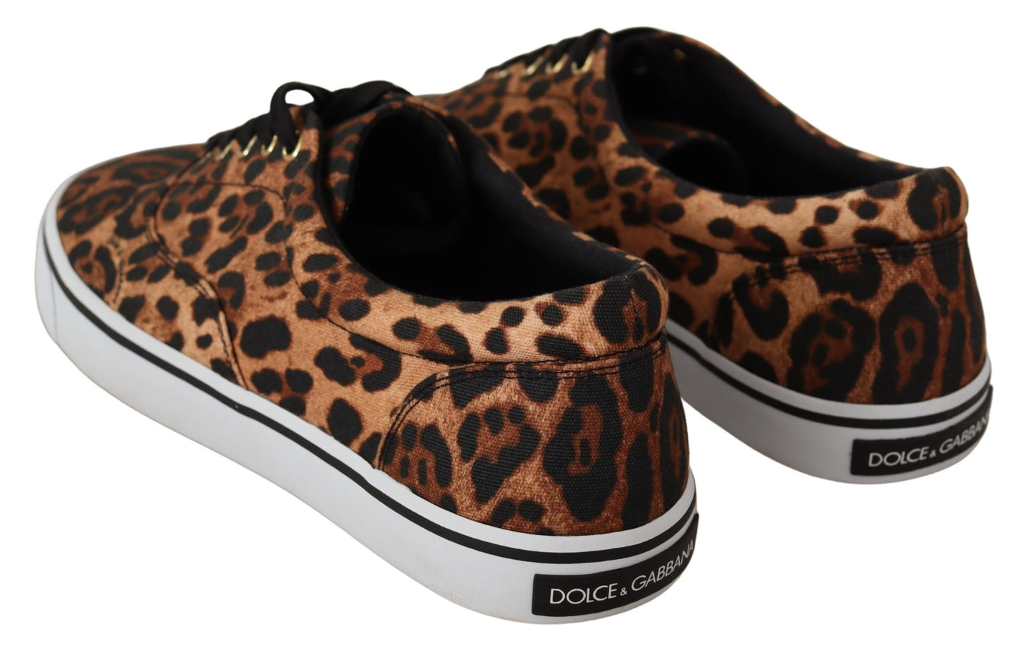 Braun Leopard Print Low Top Sneakers Schuhe