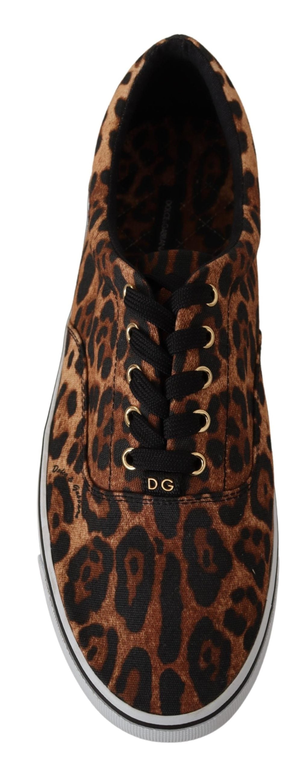 Braun Leopard Print Low Top Sneakers Schuhe