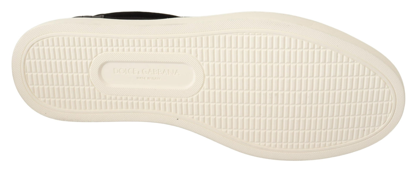 Schwarze Wildleder Herren Low Tops Sneakers