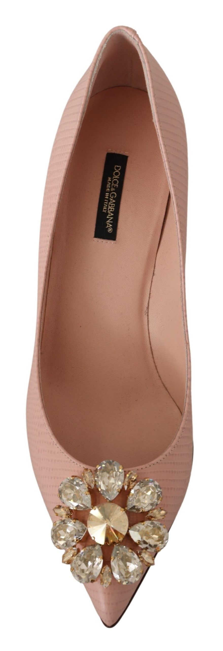 Beige Leder Crystal Heels Pumps Heels Schuhe