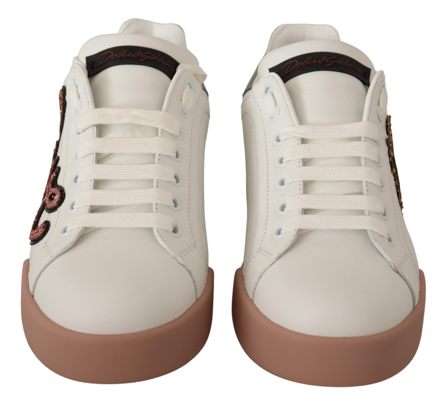 Weiß Love Patch Portofino Turnschuhe Schuhe